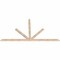 Ekena Millwork Saratoga Smooth Timber Gable Bracket, Douglas Fir, 96"W x 52"H x 1 1/2"D x 3 1/2"F, 13/12 Pitch GBW096X52X0204SAR00SDF - alternate 2